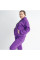 0639-24 ФИОЛЕТОВЫЙ ПОЛУБАТАЛЬНЫЙ спортивный костюм женский из турецкой трехнитки на флисе (3 ед.размеры: 48.50.52)