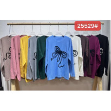 25529 # мікс квітів жіночий светр (кашемір, 6 од., розміри напівбатал: 48/54) видача наступного дня