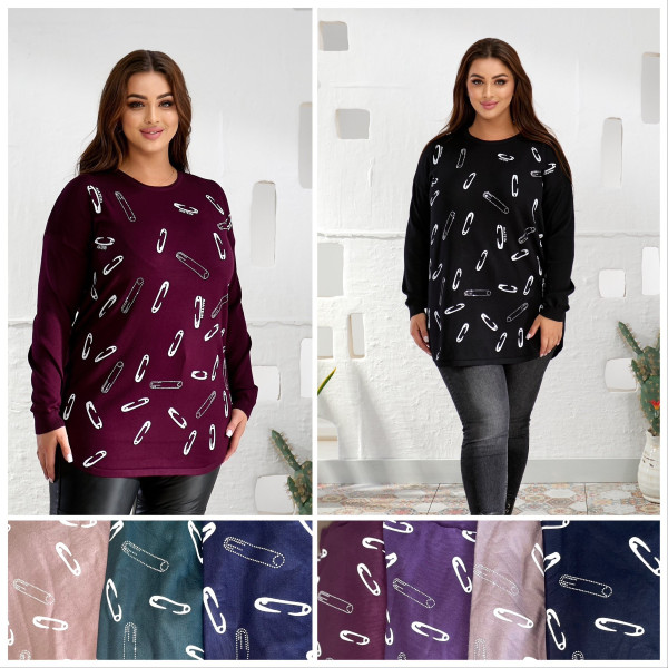 3106 * мікс квітів жіночий светр (кашемір, 5 од., розміри батал: 58-60 універсальний) видача наступного дня