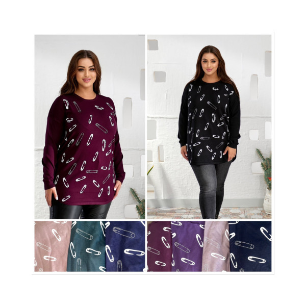 3106 * мікс квітів жіночий светр (кашемір, 5 од., розміри батал: 58-60 універсальний) видача наступного дня