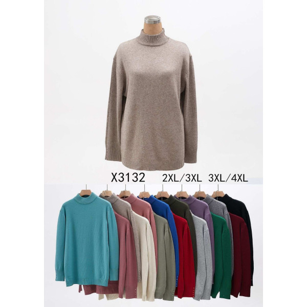 3132 мікс квітів жіночий светр (5 од., розміри батал: 2XL-4XL)