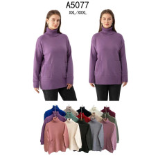 5077 мікс квітів жіночий светр (5 од., розміри батал: 2xl-3xl)