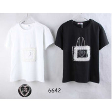 6642# мікс квітів жіноча футболка (10 од., розміри норма: 44/46/48) видача наступного дня