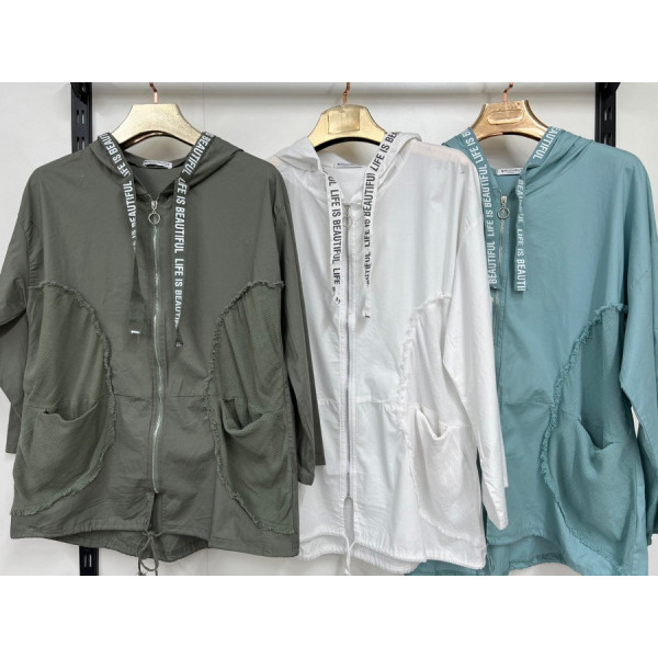 7839# вибір кольору жіноча вітровка (5 од., розміри батал: 3XL-7XL) видача наступного дня