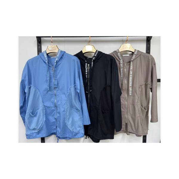 7839# вибір кольору жіноча вітровка (5 од., розміри батал: 3XL-7XL) видача наступного дня