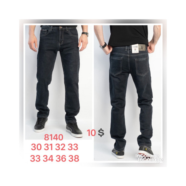 8140* темно сині чоловічі джинси (RTROOSS, 8 од., розміри норма: 30-38) видача наступного дня