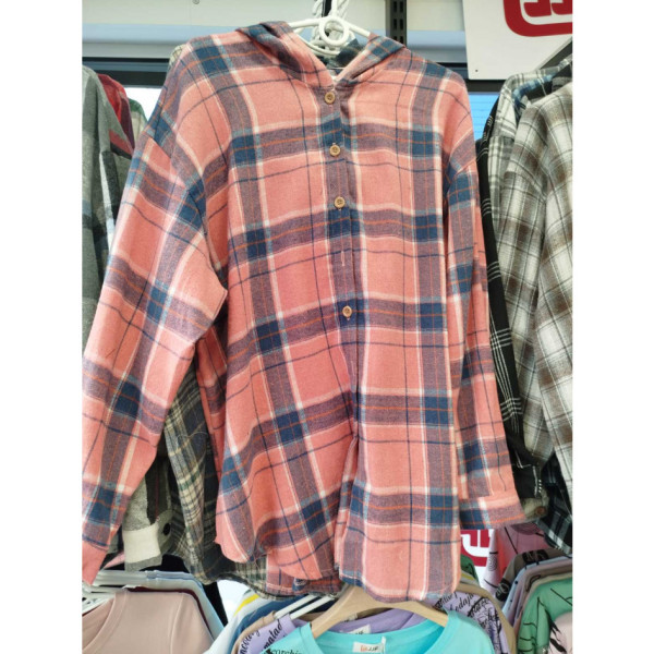 7751# вибір кольору жіноча сорочка з капюшоном JJF (4 од., розміри напівбатал: 3XL-6XL) видача наступного дня