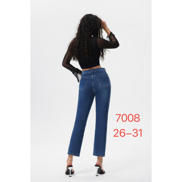7008-2# сині жіночі стрейчові джинси New Jeans (6 од., розміри норма: 26-31) видача наступного дня