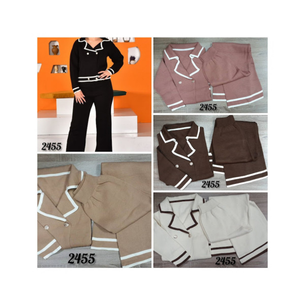 2455# вибір кольору в'язаний жіночий костюм (2 од., розміри норма 44-48 універсальний) видача наступного дня