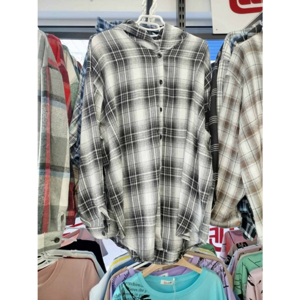 7751# вибір кольору жіноча сорочка з капюшоном JJF (4 од., розміри напівбатал: 3XL-6XL) видача наступного дня