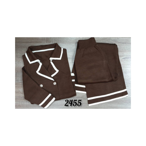 2455# вибір кольору в'язаний жіночий костюм (2 од., розміри норма 44-48 універсальний) видача наступного дня