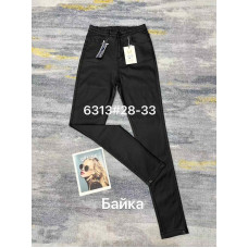 6313 * чорні жіночі джинси на байці (стрейч, 6 од., розміри напівбатал: 28-33) видача наступного дня