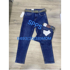 6493 сині жіночі джинси (SPPS, стрейчові, 6 од. розміри батал: 30-38) видача наступного дня