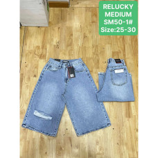 0050# синие женские джинсовые шорты (Relucky, 6 ед, размеры норма: 25-30) выдача на следующий день Relucky