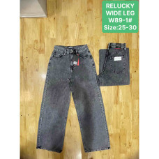 0089# серые женские джинсы (Relucky, коттон, 6 ед, размеры норма: 25-30) выдача на следующий день Relucky