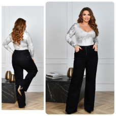 0794-5 / чорні жіночі джинси-палець (LADY N, стрейчові, 5 од. розміри батал: 32. 36. 40. 42. 42) Lady N