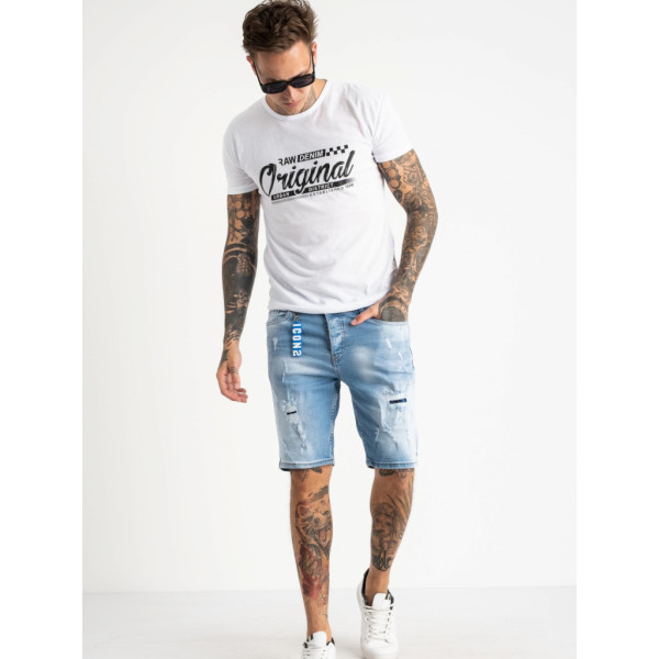 0466-108 / голубые мужские шорти (Icon 2, стрейчевые, 2ед. размеры норма: 30, 31) Шорты