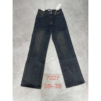 Жіночі джинси з камінчиками New Jeans сірі (1164966)