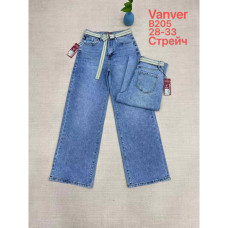 0205# блакитні жіночі джинси vanver (стрейч котон, 6 од., розміри напівбатал: 28-33) видача наступного дня Vanver