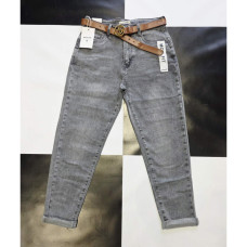 0650-6# серые женские джинсы (стрейч коттон, 10-ед, размеры батал: L-4XL) M.Sara