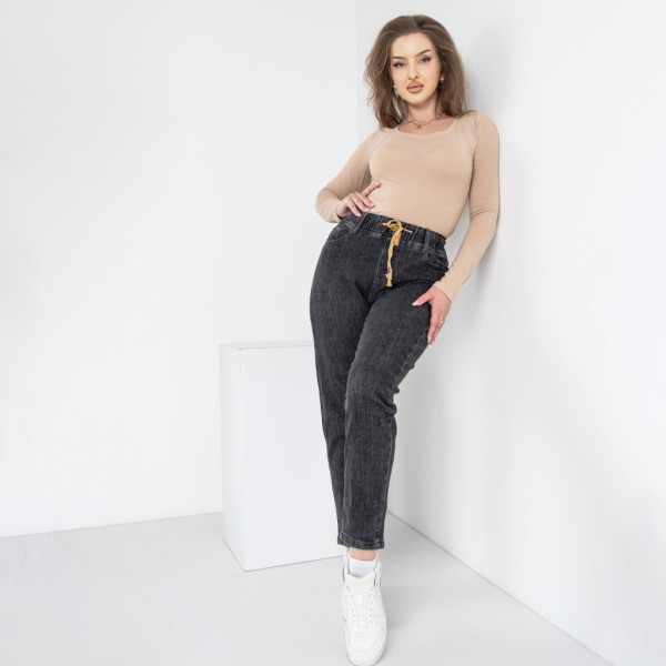 6004-65 / серые женские джинсы(стрейчевые, 5 ед. размеры батал: 31, 32, 33, 34, 34) Джинсы