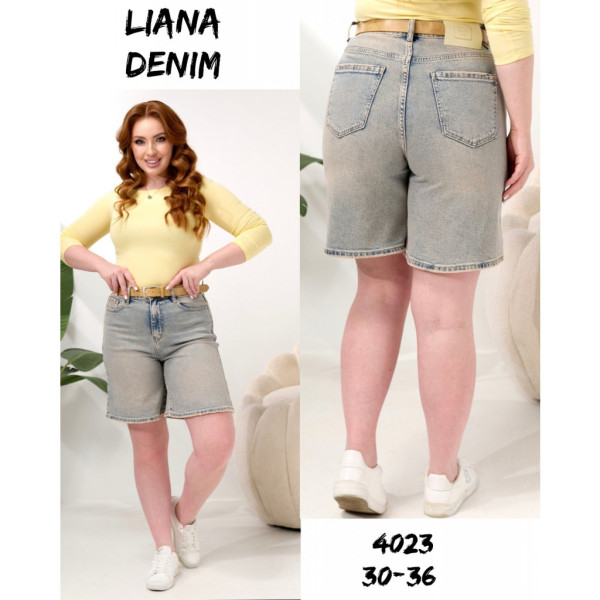 4023# серые женские капри (стрейч коттон, 6 ед, размеры батал: 30-36) выдача на следующий день Liana