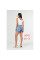 5045# голубые женские шорты-юбка (New Jeans, стрейч, 6 ед, размеры норма: 26-31) выдача на следующий день New Jeans