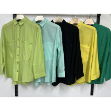 1705411# выбор цвета женская рубашка (коттон, 4 ед, размеры норма: s-xl) выдача на следующий день Рубашка