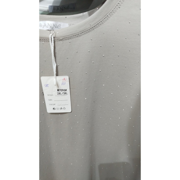 7096# микс цветов женская футболка (хлопок, 20 ед, размеры батал: 2XL/3XL универсальный) выдача на следующий день Kiss me