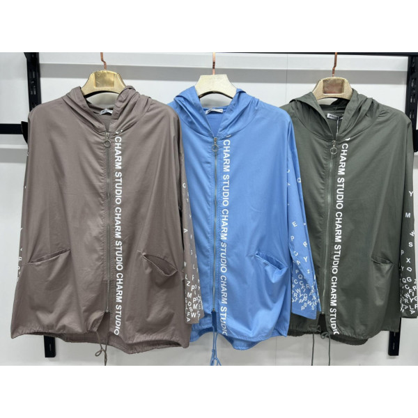 7838# выбор цвета женская ветровка (5 ед, размеры батал: 3XL-7XL) выдача на следующий день Ветровка