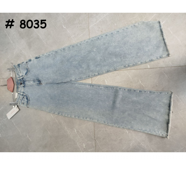 8035# блакитні жіночі джинси (стрейч-коттон, 6 од., розміри норма: 25-30) видача наступного дня Джинси