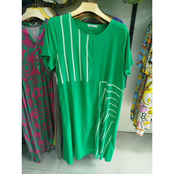 5988# микс цветов женское платье (коттон+трикотаж, 4 ед, размеры батал: 3XL-6XL) выдача на следующий день Платье