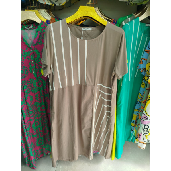 5988# микс цветов женское платье (коттон+трикотаж, 4 ед, размеры батал: 3XL-6XL) выдача на следующий день Платье