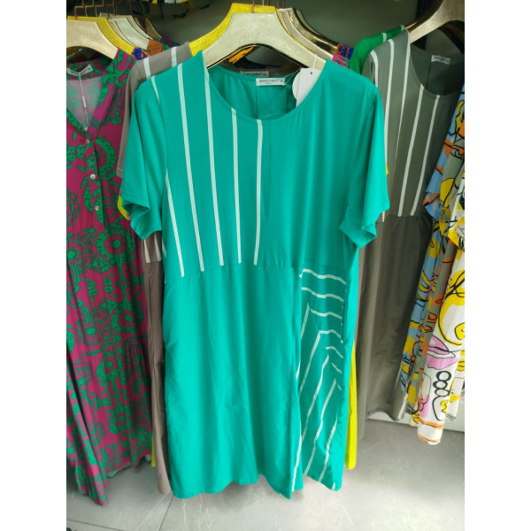 5988# микс цветов женское платье (коттон+трикотаж, 4 ед, размеры батал: 3XL-6XL) выдача на следующий день Платье