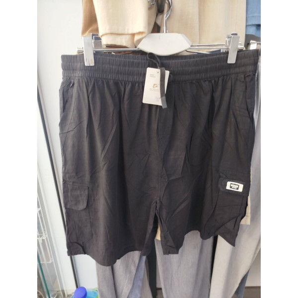 0012# выбор цвета мужские шорты с карманом (лен, 10 ед, размеры батал: 70-78) выдача на следующий день Шорты