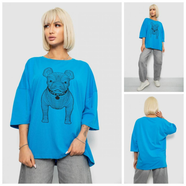 3008-99# выбор цвета женская футболка (4 ед, размеры батал: 2XL-5XL) выдача на следующий день Футболка
