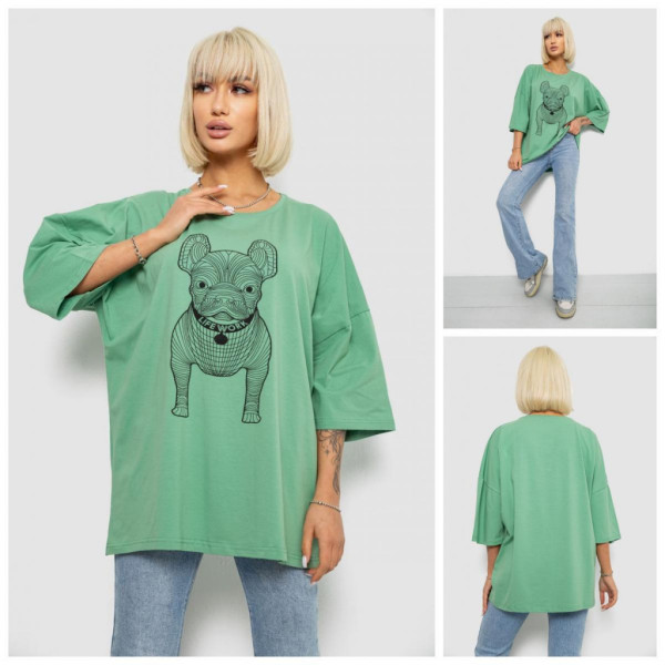 3008-99# выбор цвета женская футболка (4 ед, размеры батал: 2XL-5XL) выдача на следующий день Футболка