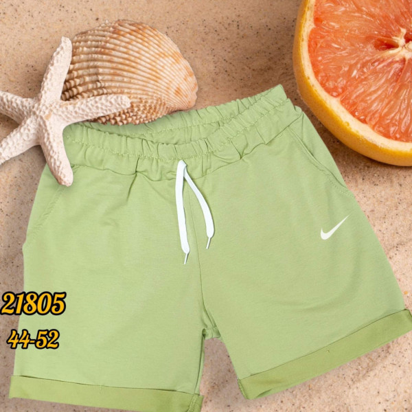 21805-2# выбор цвета женские шорты (турецкая двунитка, 5 ед, размеры норма: 44-52) выдача на следующий день Шорты
