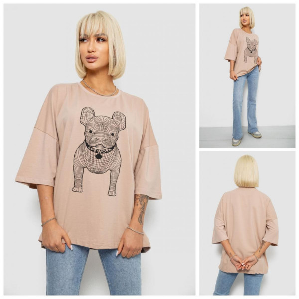 3008-99# выбор цвета женская футболка (4 ед, размеры батал: 2XL-5XL) выдача на следующий день Футболка