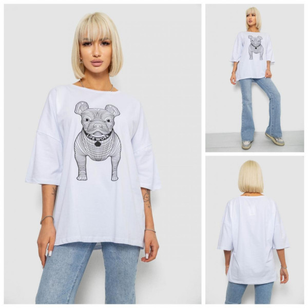 3008-99# выбор цвета женская футболка (4 ед, размеры батал: 2XL-5XL) выдача на следующий день Футболка