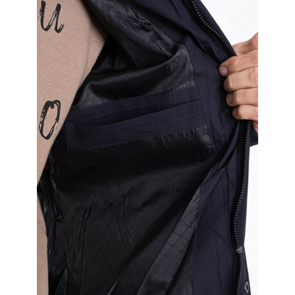 0001-2 синя чоловіча тепла куртка (5 од., розміри норма: 48. 50. 52. 54. 56) Куртка