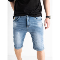 0809-3 / голубые мужские джинсовые шорты (New Jeans, стрейчевые, 3 ед. размеры норма: 29, 30, 31) Шорты