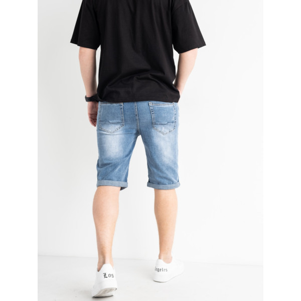 0809-3 / голубые мужские джинсовые шорты (New Jeans, стрейчевые, 3 ед. размеры норма: 29, 30, 31) Шорты