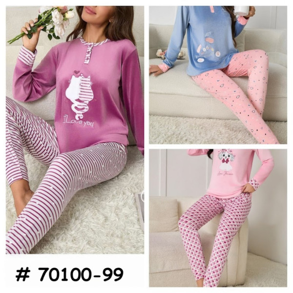 Жіноча велюрова піжама (1159308)