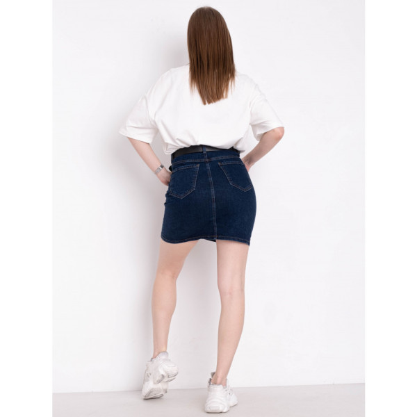 7532-731 синя спідниця (A.N.G, стрейч, 6 од.розміри норма: 25.26.27.28.29.30)