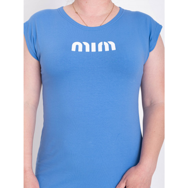 3201-43 блакитна жіноча туніка (5'TH AVENUE, турецька двонитка, 3 од. розміри батал: 54. 56. 58)