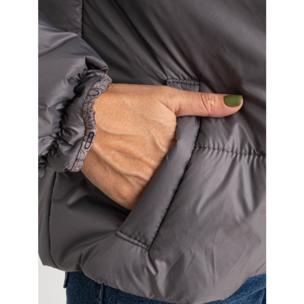 4101-6 сіра жіноча куртка-зефірка (5'TH AVENUE, синтепон, 4 од. розміри норма: 42. 44. 46. 48)