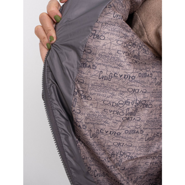 4101-6 сіра жіноча куртка-зефірка (5'TH AVENUE, синтепон, 4 од. розміри норма: 42. 44. 46. 48)