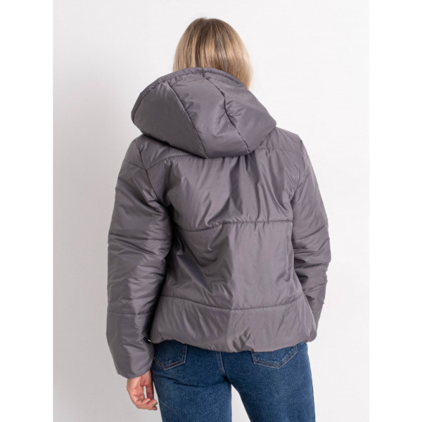 4101-6 сіра жіноча куртка-зефірка (5'TH AVENUE, синтепон, 4 од. розміри норма: 42. 44. 46. 48)