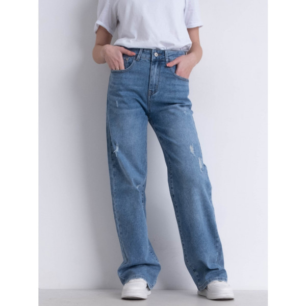 0529 # блакитні жіночі джинси (стрейчові, 6 од. розміри норма: 25. 26. 27. 28. 29. 30) видача наступного дня